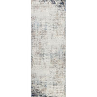 KURZFLORTEPPICH 80/220 cm Blau - Taupe, Naturmaterialien/Textil (80/220cm) - LIVABLISS
