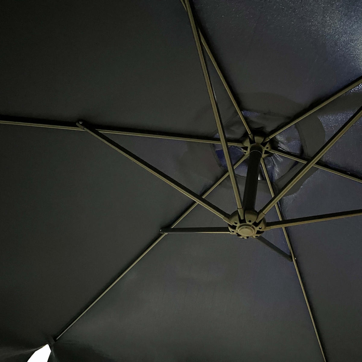 SONNENSCHRIM Marine 245/300 cm - Schwarz/Dunkelblau, Metall (300/300cm) - Akord