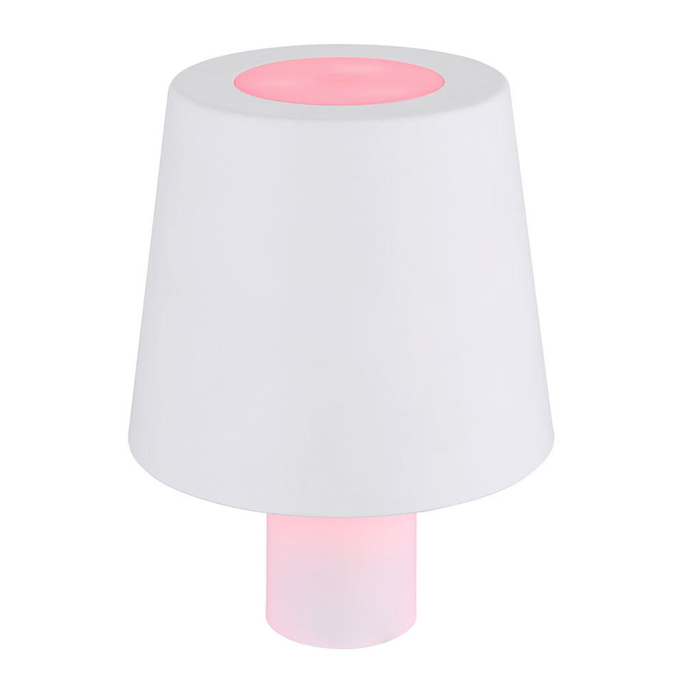 LED TISCHLEUCHTE Yara Weiß - Weiß, Kunststoff (10.5/10.5/14cm) - Globo Lighting