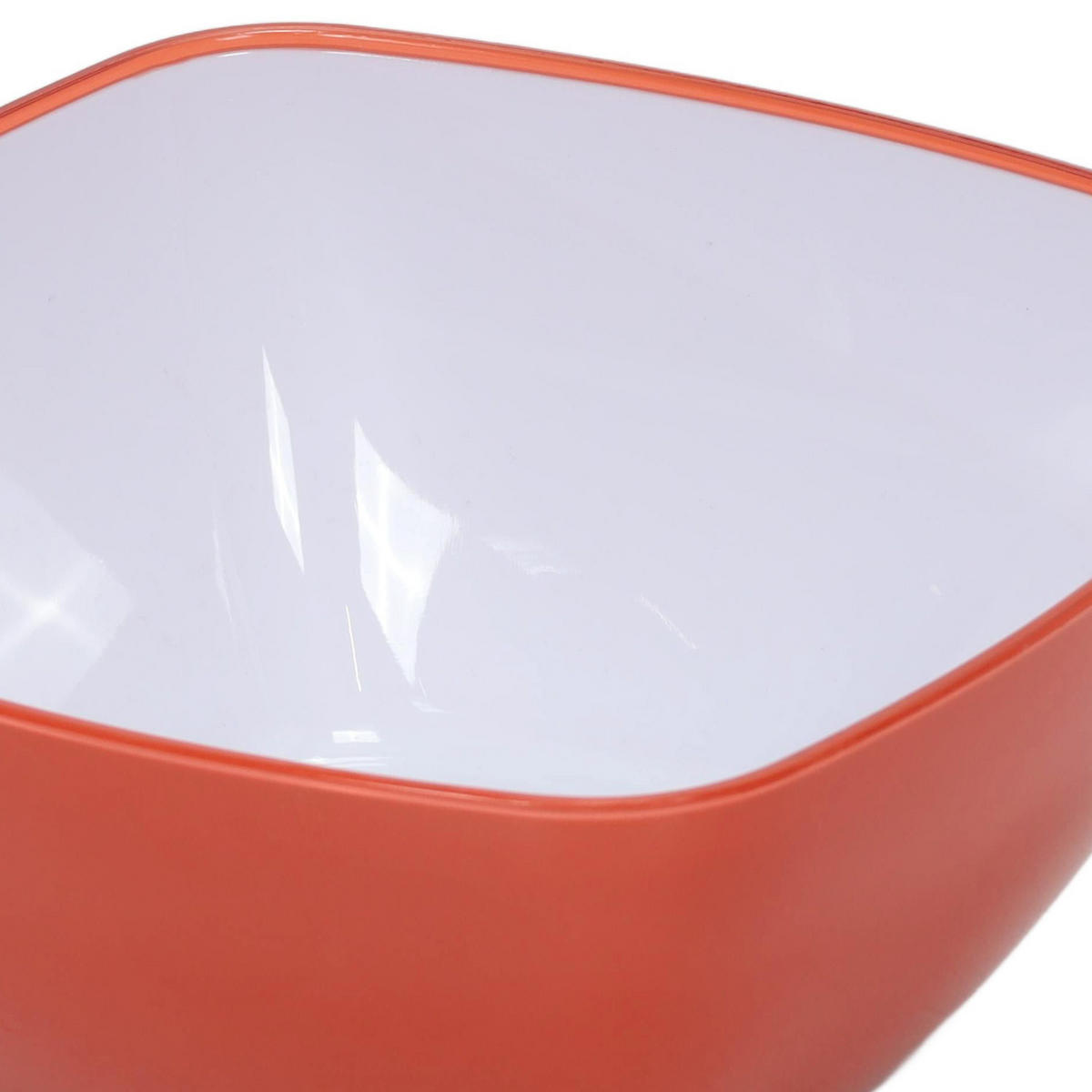 SALATSCHÜSSEL Nomad Orange 1,5 l 19/19/9 cm - Orange, Kunststoff (19/9/19cm) - 5five Simply Smart