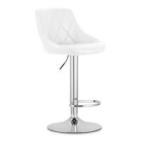 BARHOCKER, drehbar, HÖHENVERSTELLBAR, in Weiß, Modernes Design - Weiß, Textil (36/107/38cm) - Best For Home