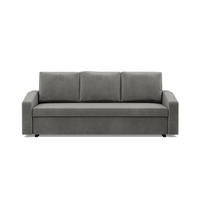 SOFA 3-SITZER MIT SCHLAFFUNKTION NEO, Hellgrau - Grau, Textil (220/92/92cm) - Mebligo