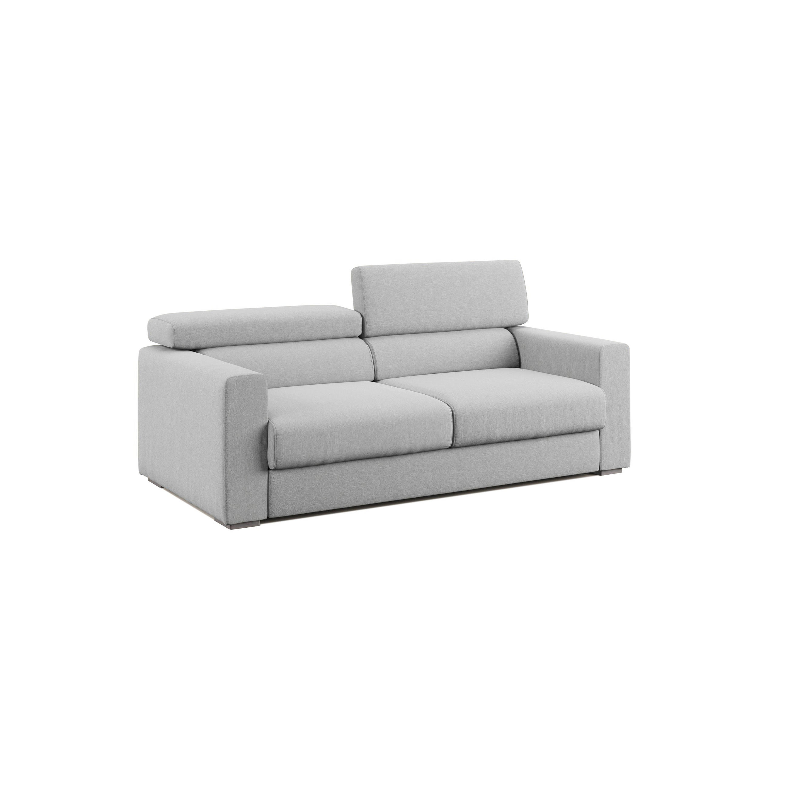 Divani.store Linearsofa Grau 188x89x100 cm