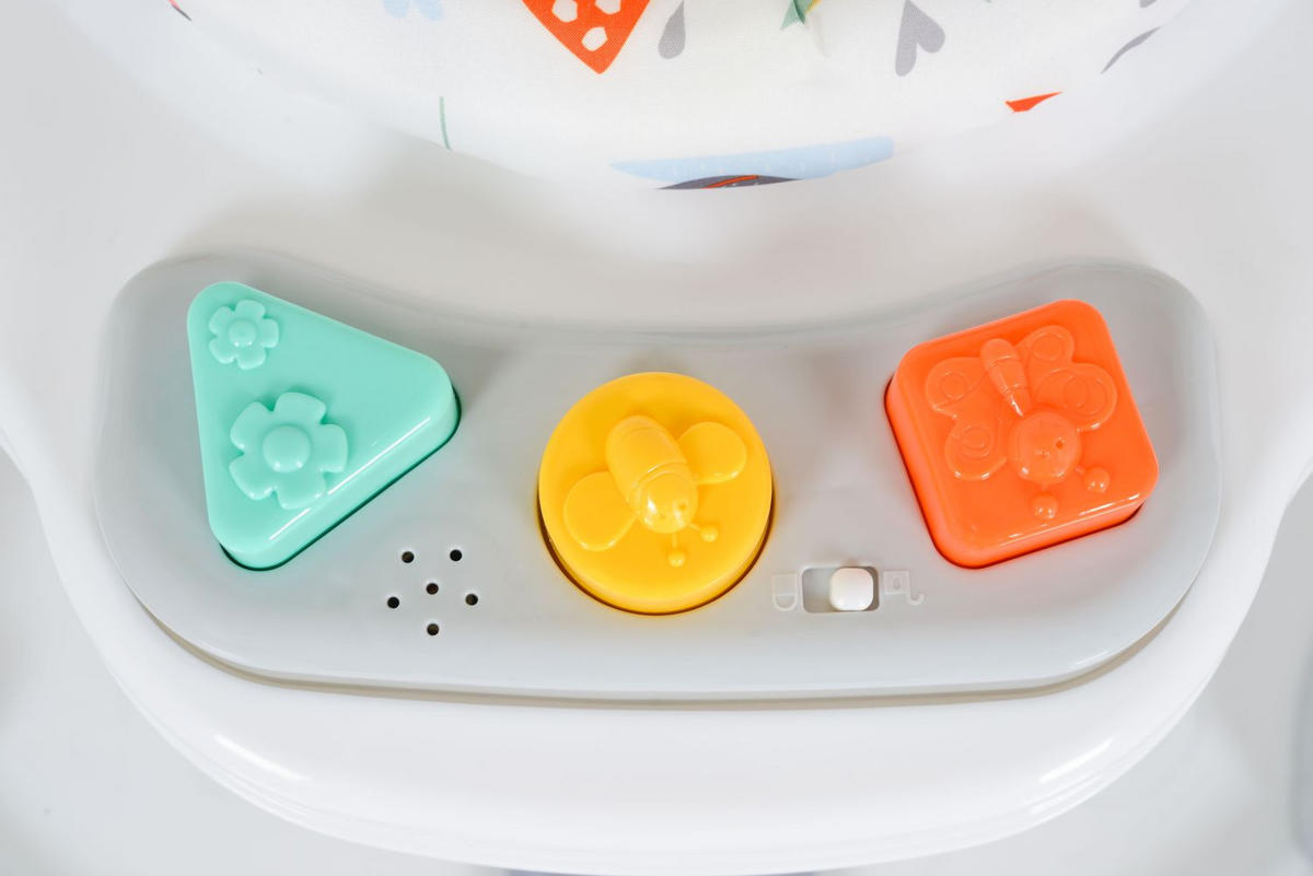 LAUFLERNHILFE Hopser Magic fun orange Spielcenter, Musik, Licht, höhenverstellbar, Sitz drehbar - Orange, Kunststoff (81/87/81cm) - Moni