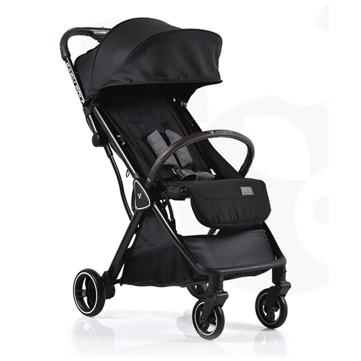 BUGGY easy Fold schwarz Alu Sonnendach verstellbar, faltbar, Korb - Schwarz, Metall (89/43/103cm) - Cangaroo
