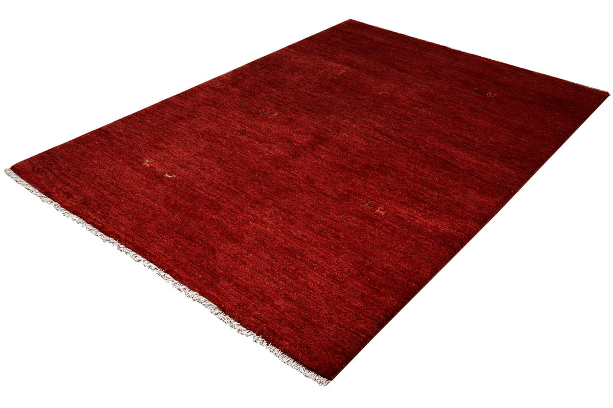 GABBEH-TEPPICH handgeknüpft Rot 234/175 cm Schurwolle - Rot, Textil (175/234cm) - Looma