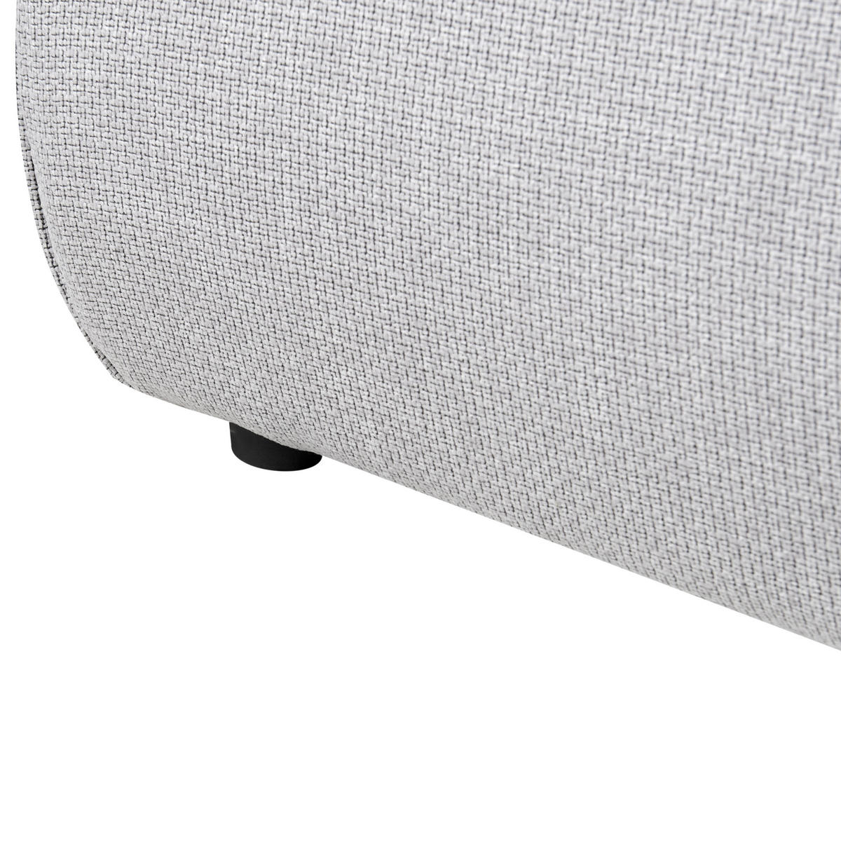 WASSERBETT 160x200 cm Grau Vinay - Hellgrau, Textil (160/200cm) - Beliani