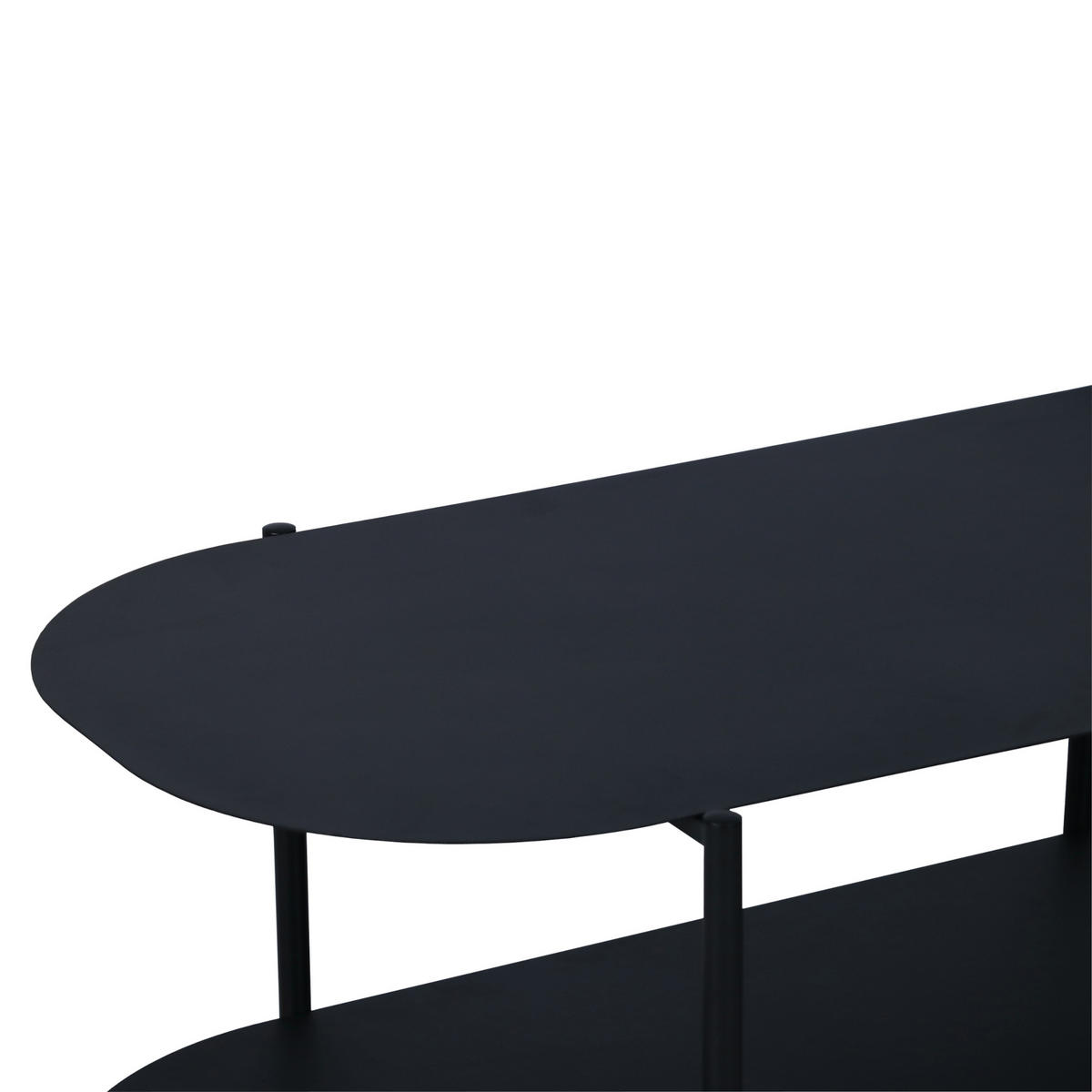 COUCHTISCH Enebakk 112/62/41 cm - Schwarz, Metall (112/62/40.5cm) - [en.casa]