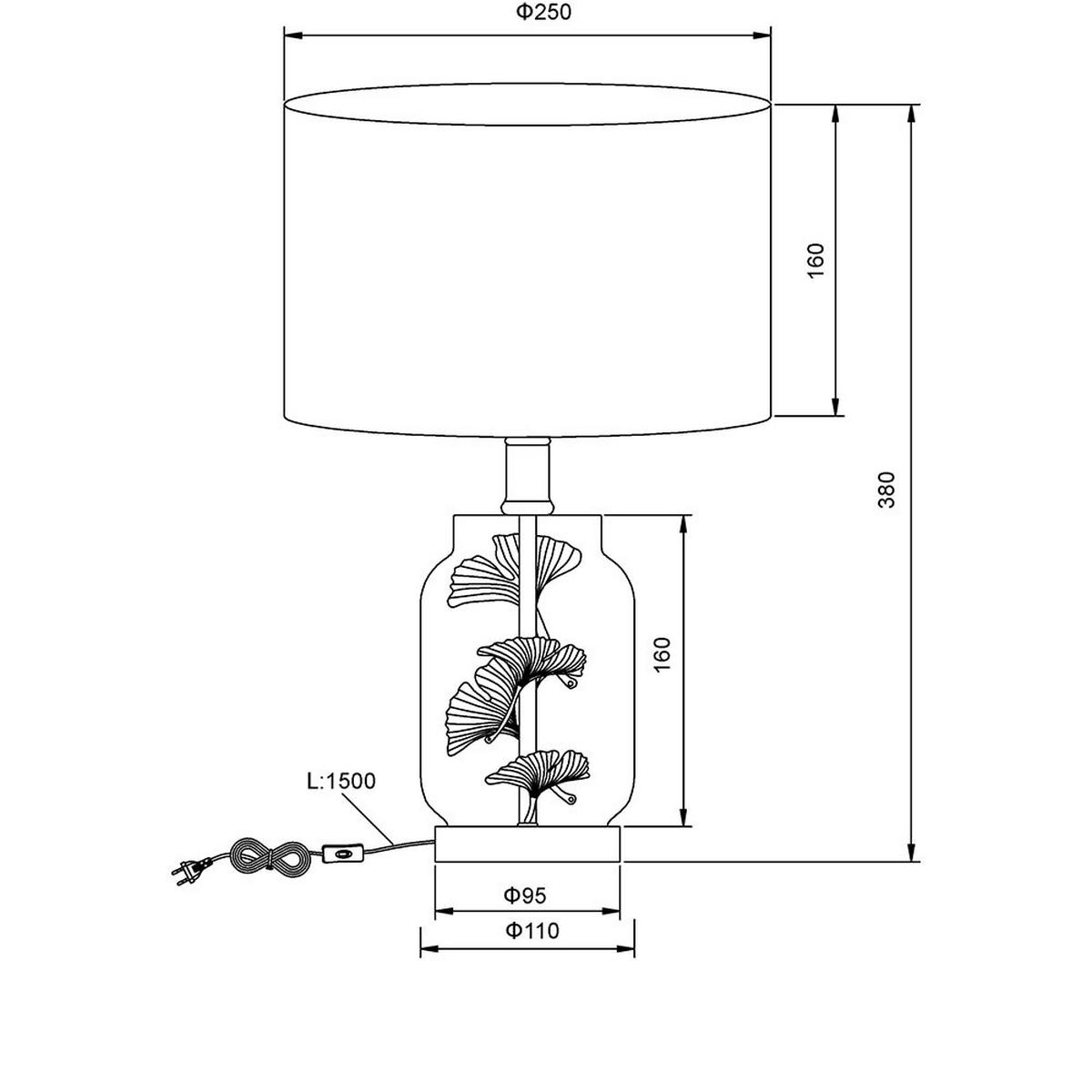 LED TISCHLEUCHTE Metall Weiß - Weiß, Glas (25/25/38cm) - Globo Lighting
