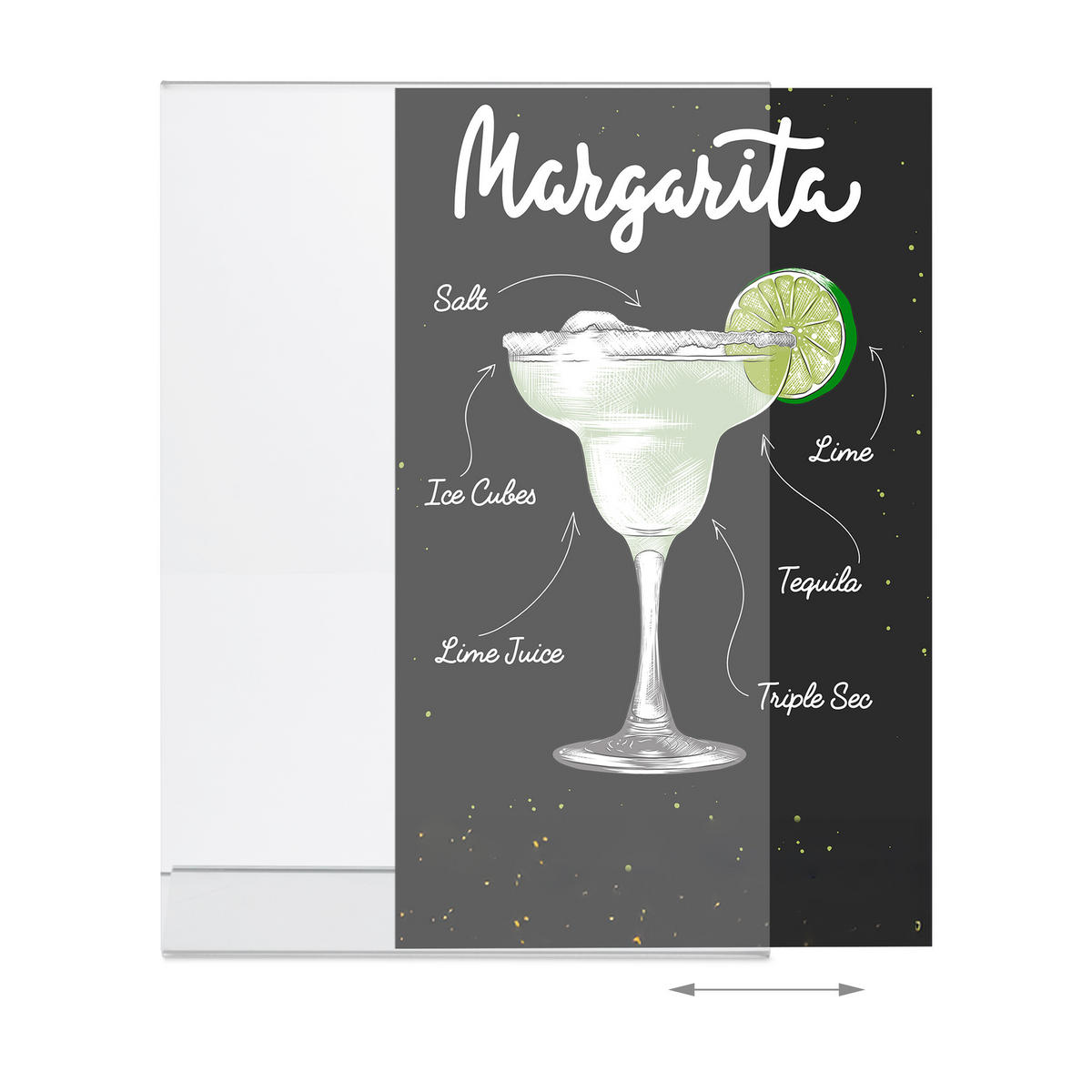 5XSTOLOVÝ stojan - priehľadné, plast (21/30.5/8cm) - Relaxdays