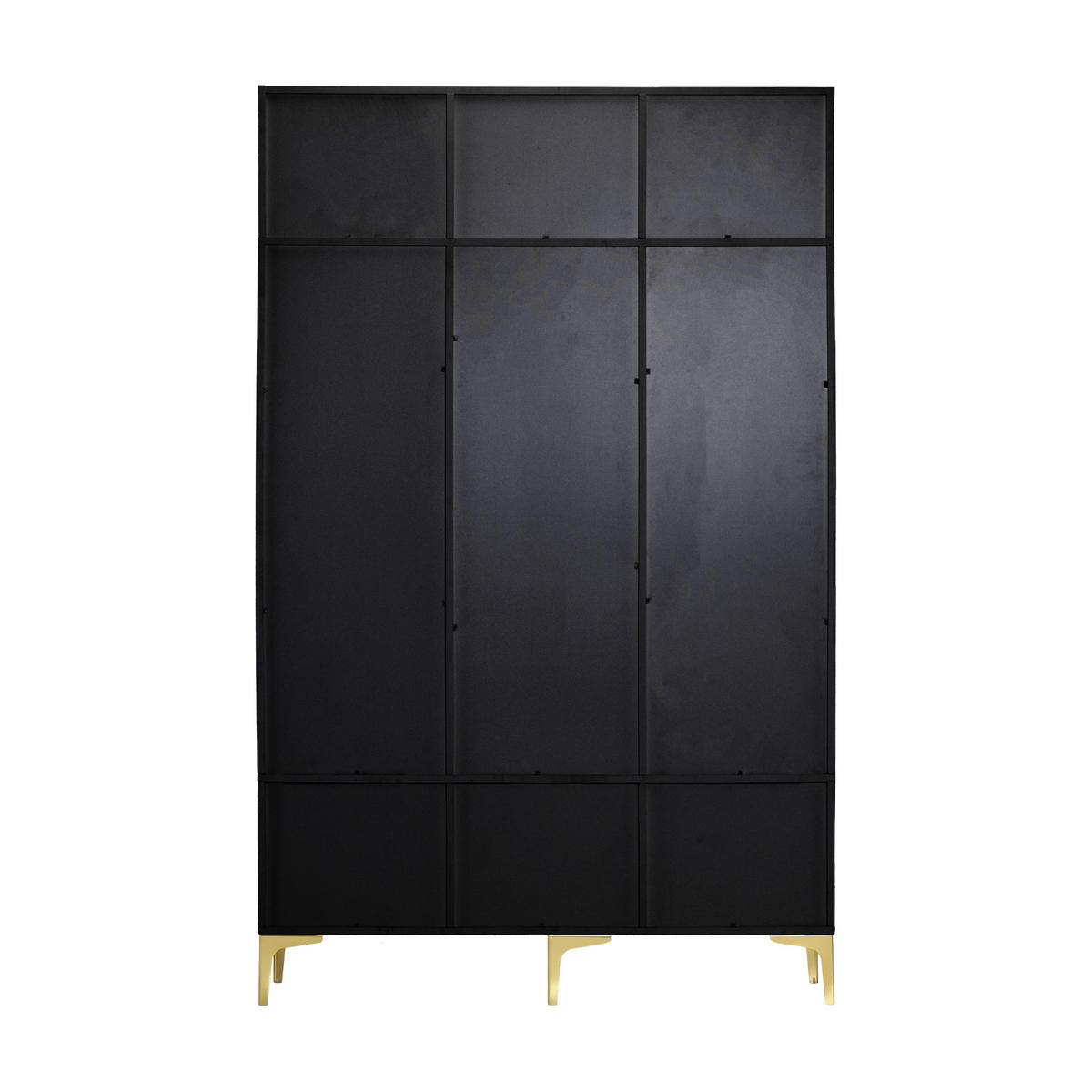 GARDEROBE mit Türen und Schubladen, skandinavische Holzoptik, 120/40/80 cm, Schwarz - Schwarz, Holzwerkstoff (120/191.5/23.5cm) - Redom