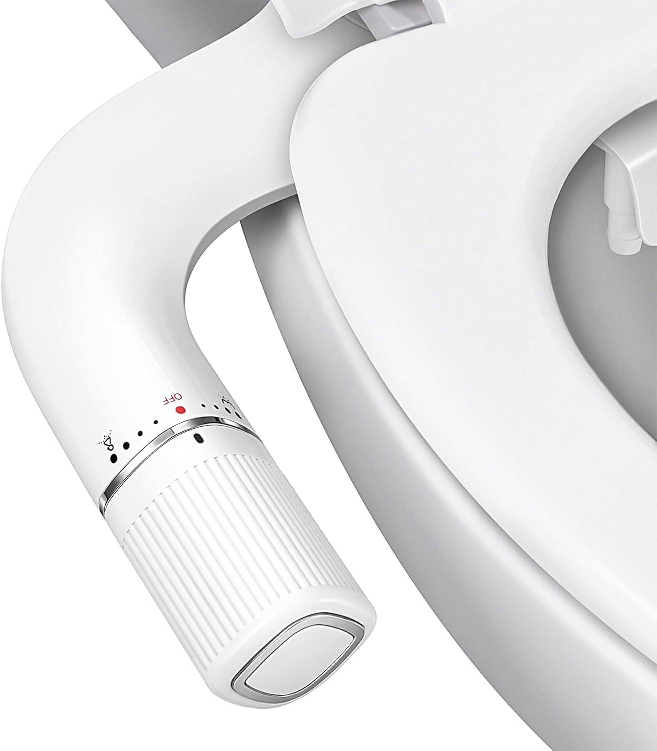 WC-BIDET-AUFSATZ, weiß,35/8/18CM - Weiß, Kunststoff (8/18/35cm)