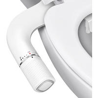 WC-BIDET-AUFSATZ, weiß,35/8/18CM - Weiß, Kunststoff (8/18/35cm)