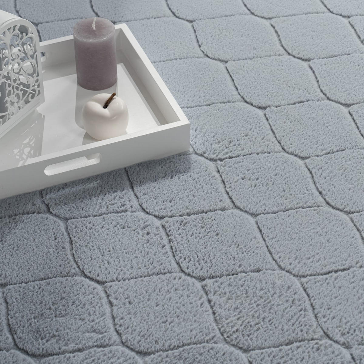 KURZFLORTEPPICH 80/150 cm Lelystad 522 - Grau, Kunststoff (80/150cm) - Paco Home
