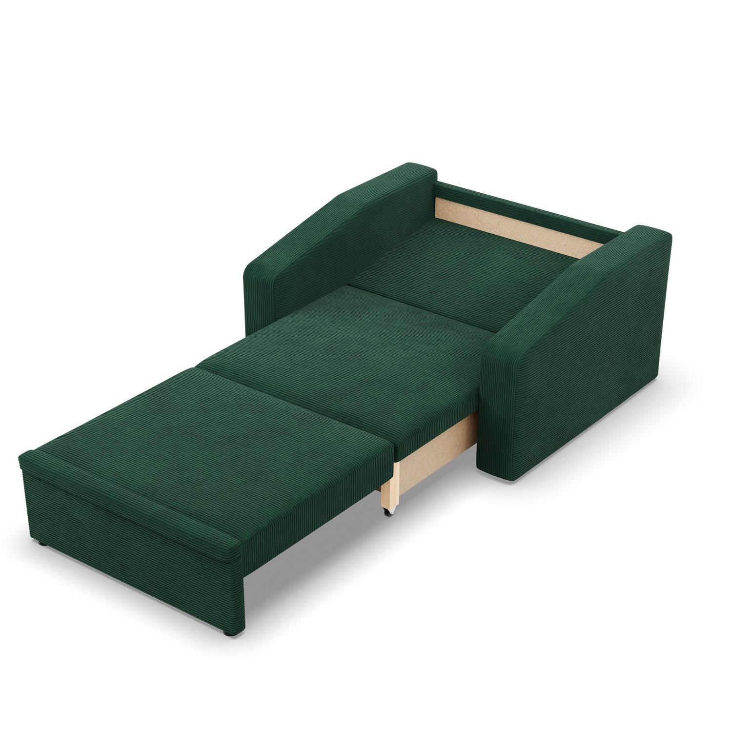 LOUNGESESSEL ORBIT, 90 CM, Cord - Dunkelgrün - Grün, Textil (118/80/87cm)