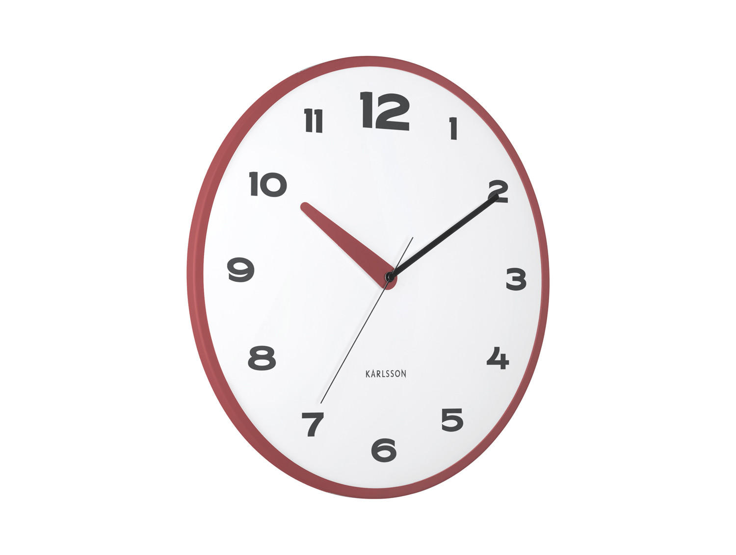 WANDUHR Brisk Dome Ø40 cm - Rot, Metall (40/1/40cm) - Karlsson