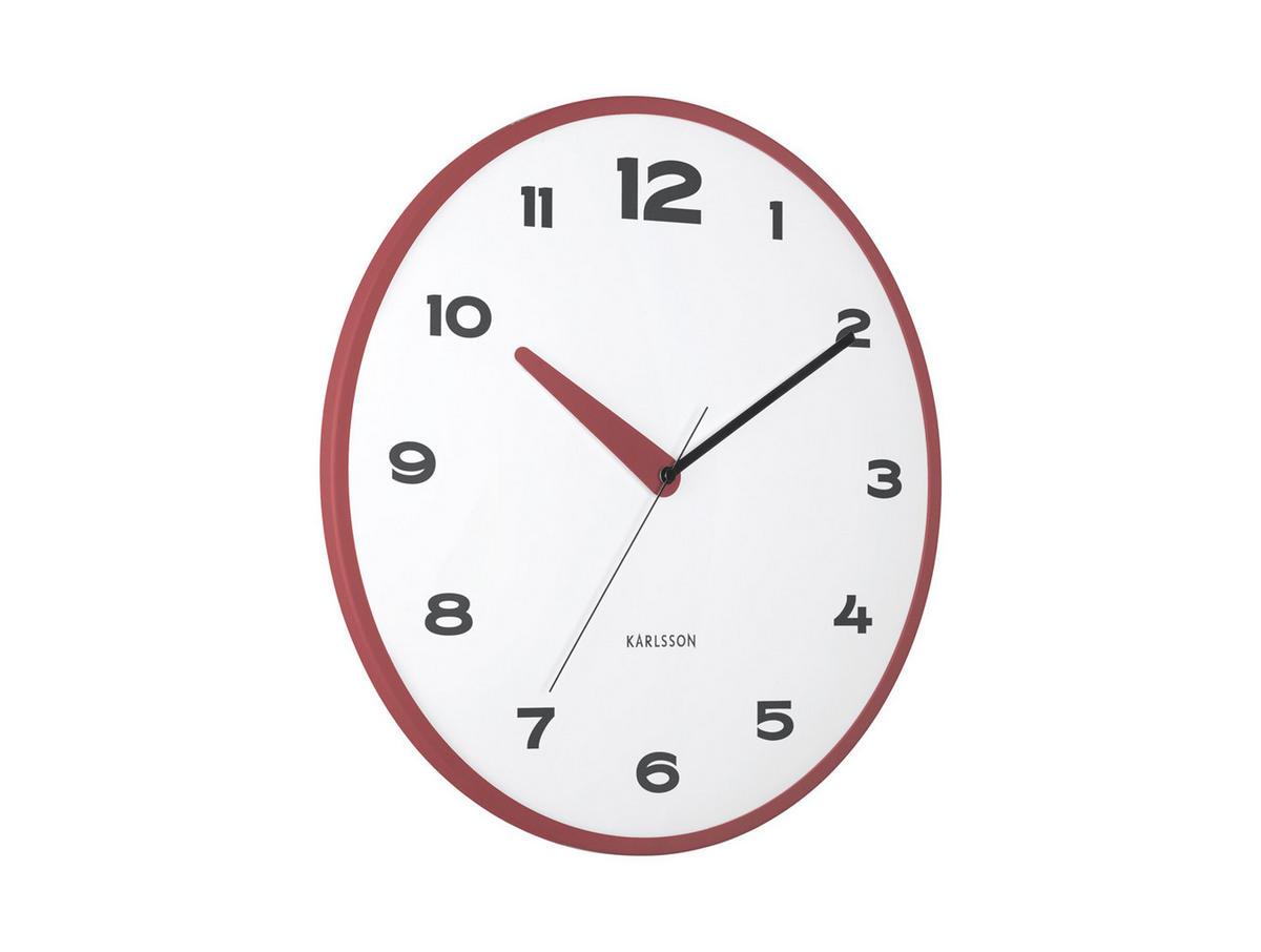 WANDUHR Brisk Dome Ø40 cm - Rot, Metall (40/1/40cm) - Karlsson