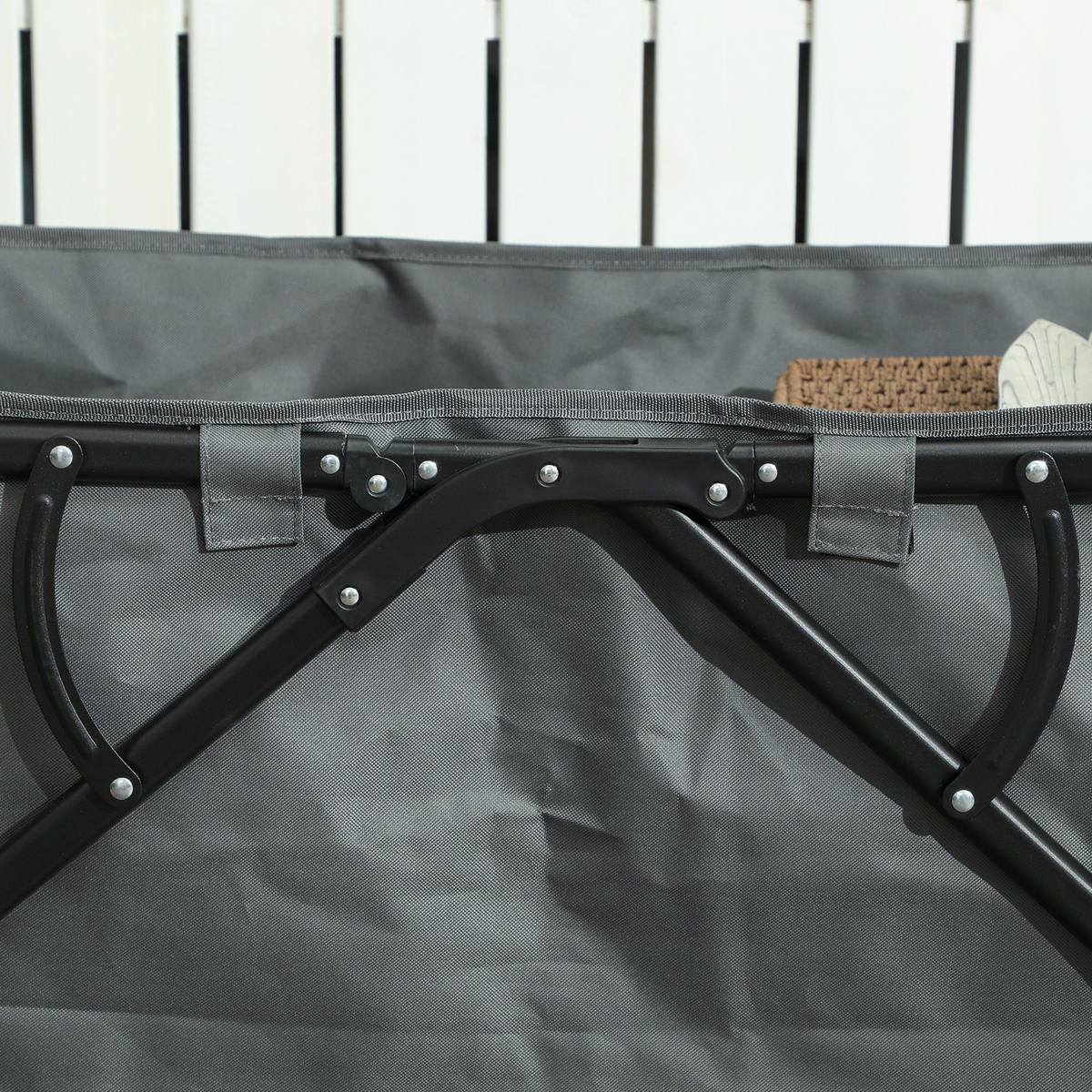 GARTENWAGEN DE-10362 klappbar, 160 L, 120 kg Dunkelgrau - Dunkelgrau, Metall (55/56/100cm) - ComfortXL