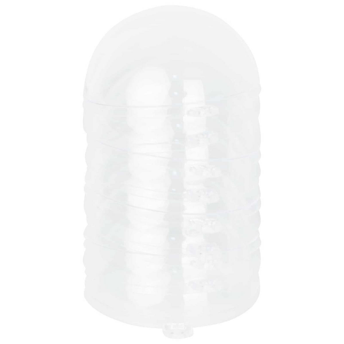 WEIHNACHTSKUGEL-SET 50 -teilig 5/5/5 cm Transparent Kunststoff - Transparent, Kunststoff (5/5/5cm) - vidaXL