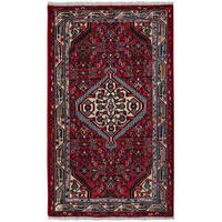 ORIENTTEPPICH handgeknüpft Assadabad Rot 136/81 cm Schurwolle - Rot, Textil (81/136cm) - Looma