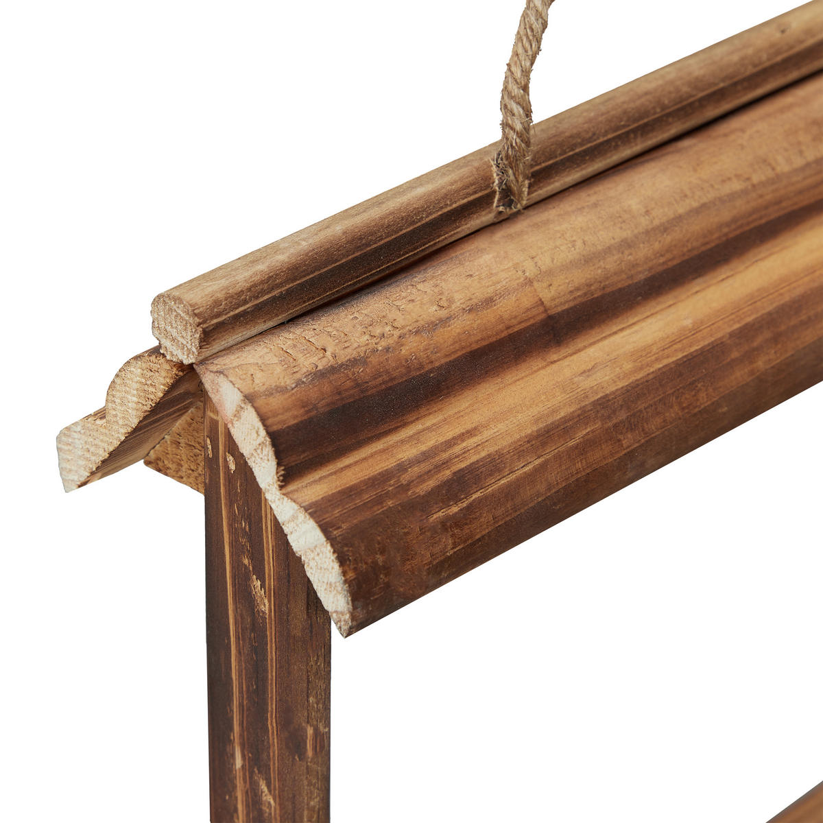 2XVOGELFUTTERHAUS - Hellbraun, Holz (31.5/23.5/8cm) - Relaxdays