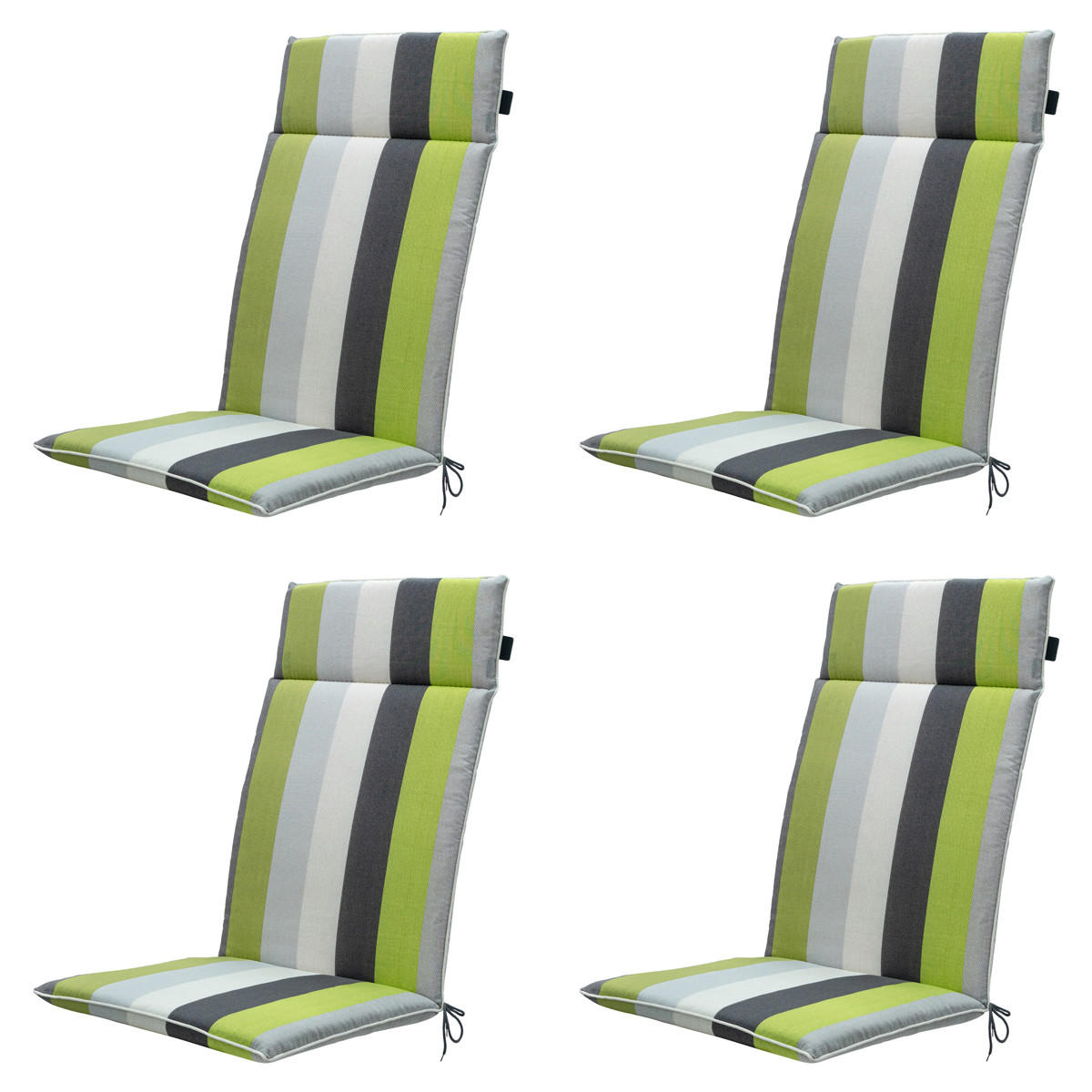 GARTENSTUHLKISSEN Victoria 120/50 cm 4er-Set - Grün, Textil (50/8/120cm) - Madison