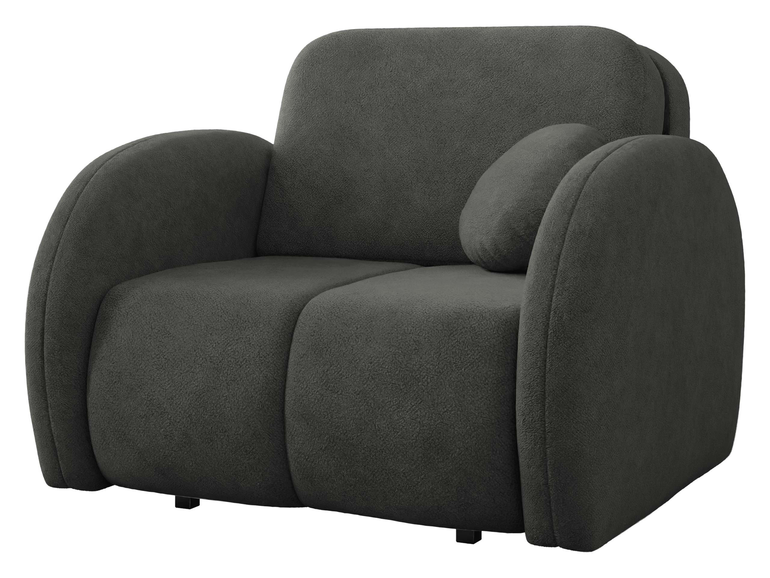 SCHLAFSOFA Viva Comfy I - Schwarz, Holz/Textil (102/85/103cm) - MIRJAN24