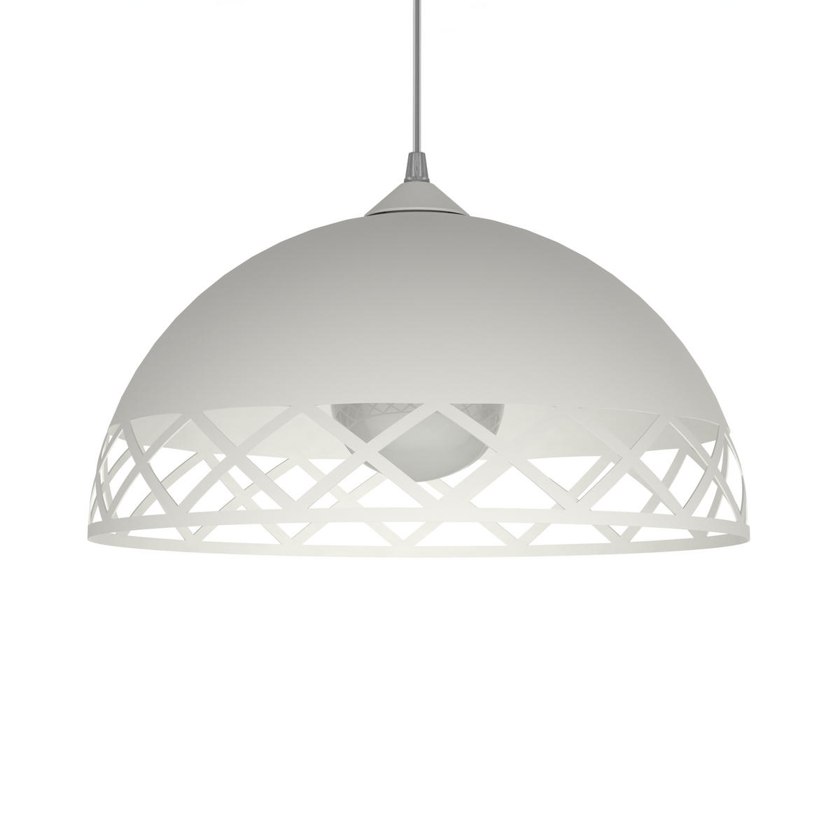 HÄNGELEUCHTE - Weiß, Metall (40/40/20cm) - Lumicom