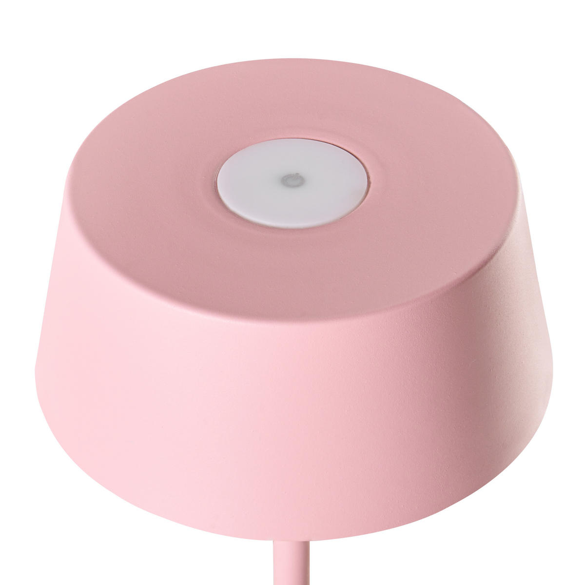 KABELLOSE LED Tischlampe mit Dimmer Metall Rosa Guder - Pink, Metall (15/15/36cm) - Beliani