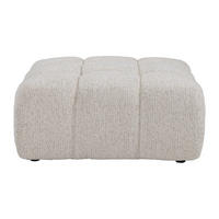 SITZHOCKER - 1 Person - stoff - beige Facivil - Beige, Kunststoff/Textil (94/43/94cm) - Vente-Unique