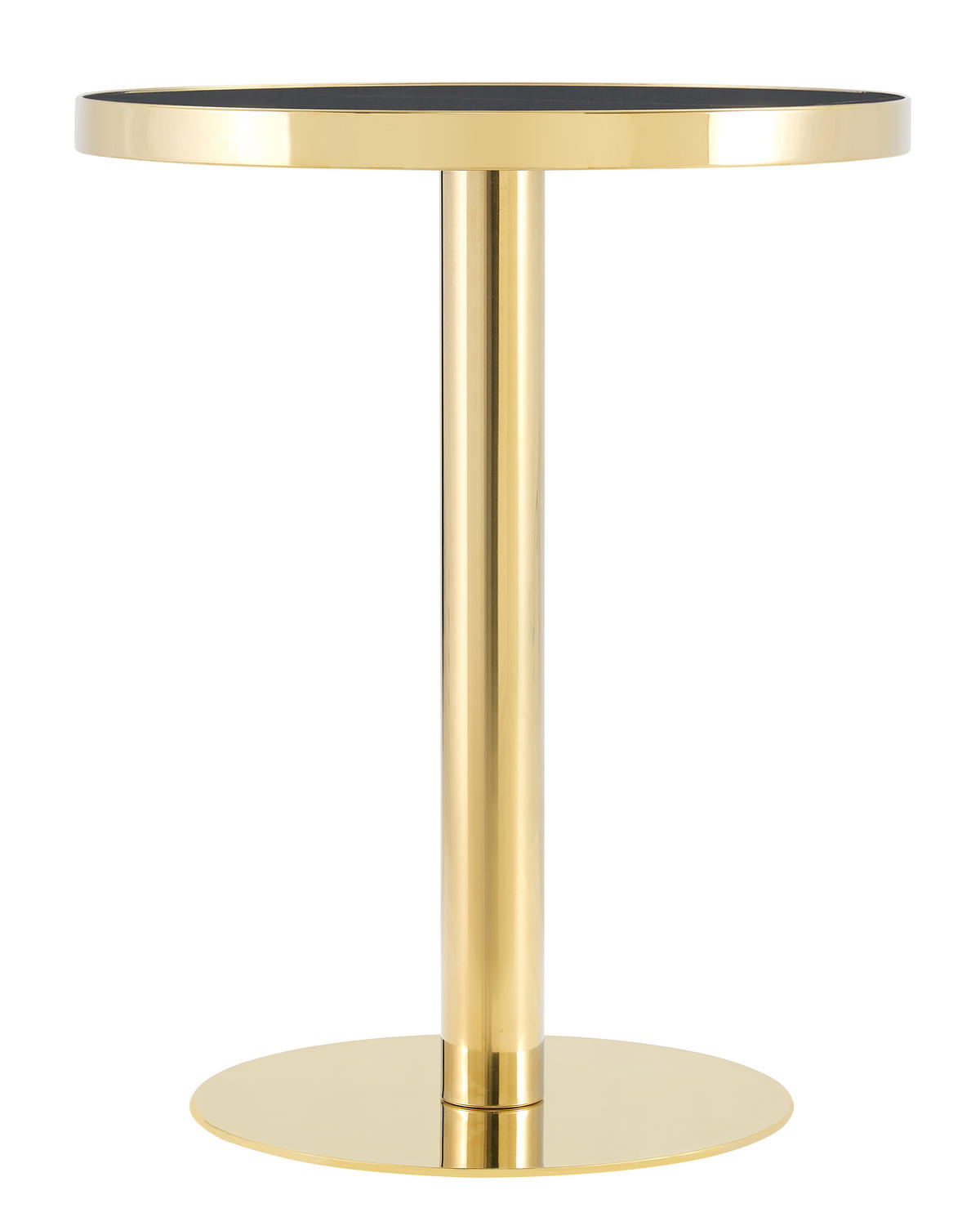 BEISTELLTISCH Schwarz/Gold, 59,5/59,5/73,5 cm - Schwarz, Holzwerkstoff (59.5/59.5/73.5cm) - PANGIVO