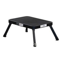 TRITTHOCKER klappbar 18x47x32cm Traglast 150kg Stahl Matt Schwarz - Schwarz, Kunststoff/Metall (47/18/32cm)