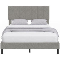 BETT Grau 196/149/105 cm - Grau, Metall - PANGIVO