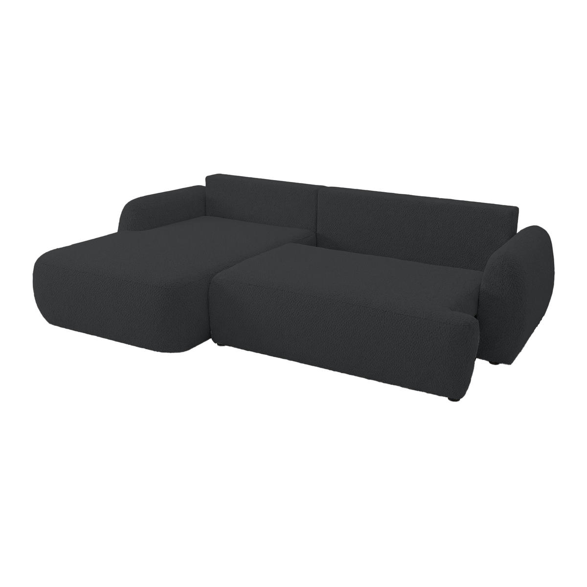 ECKSOFA MUNDUK II mit Schlaffunktion, Graphit - Graphitfarben, Textil (260/184cm) - Fedve