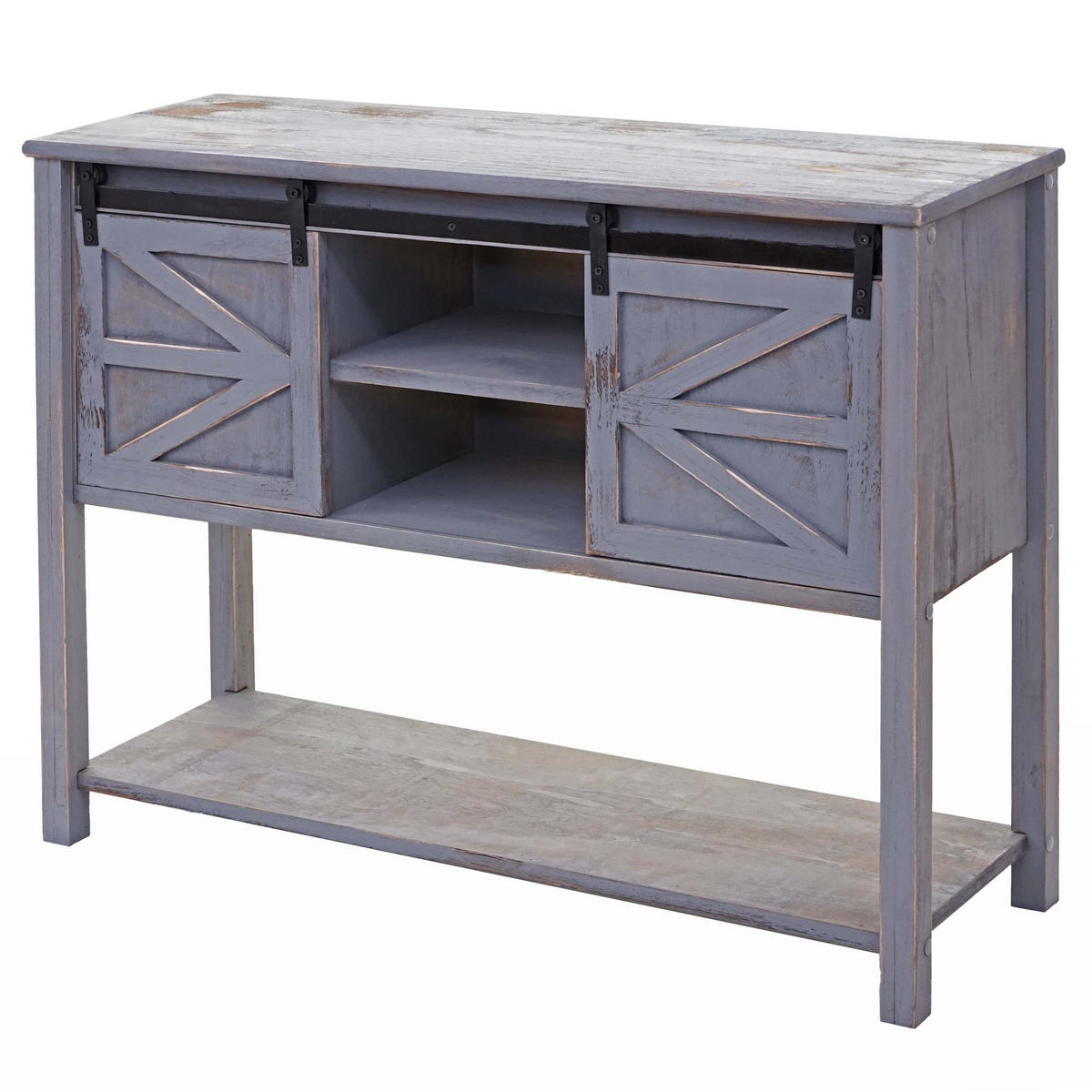 KOMMODE Anthrazit - Anthrazit, Holz (102/81/34cm) - MCW