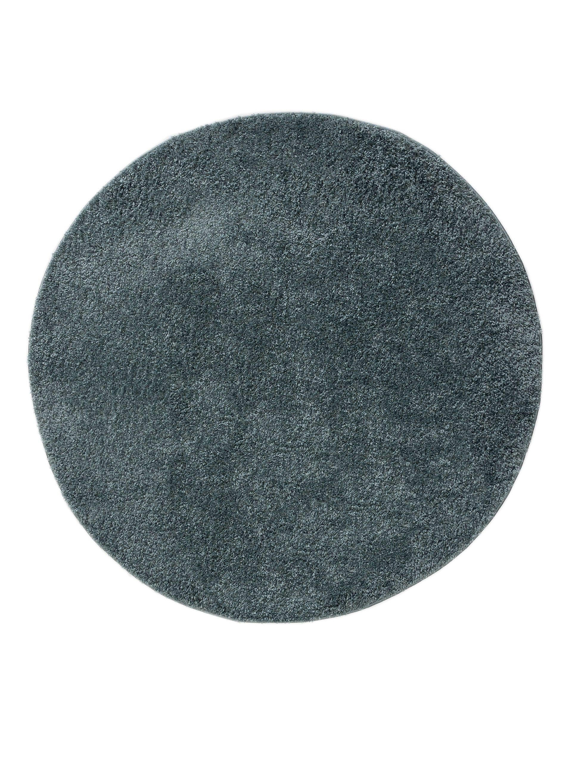 HOCHFLORTEPPICH Soho Blau ø 160 cm rund - Blau, Kunststoff (160/160cm) - benuta