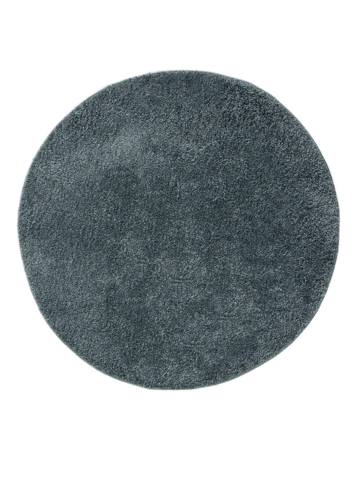 HOCHFLORTEPPICH Soho Blau ø 160 cm rund - Blau, Kunststoff (160/160cm) - benuta