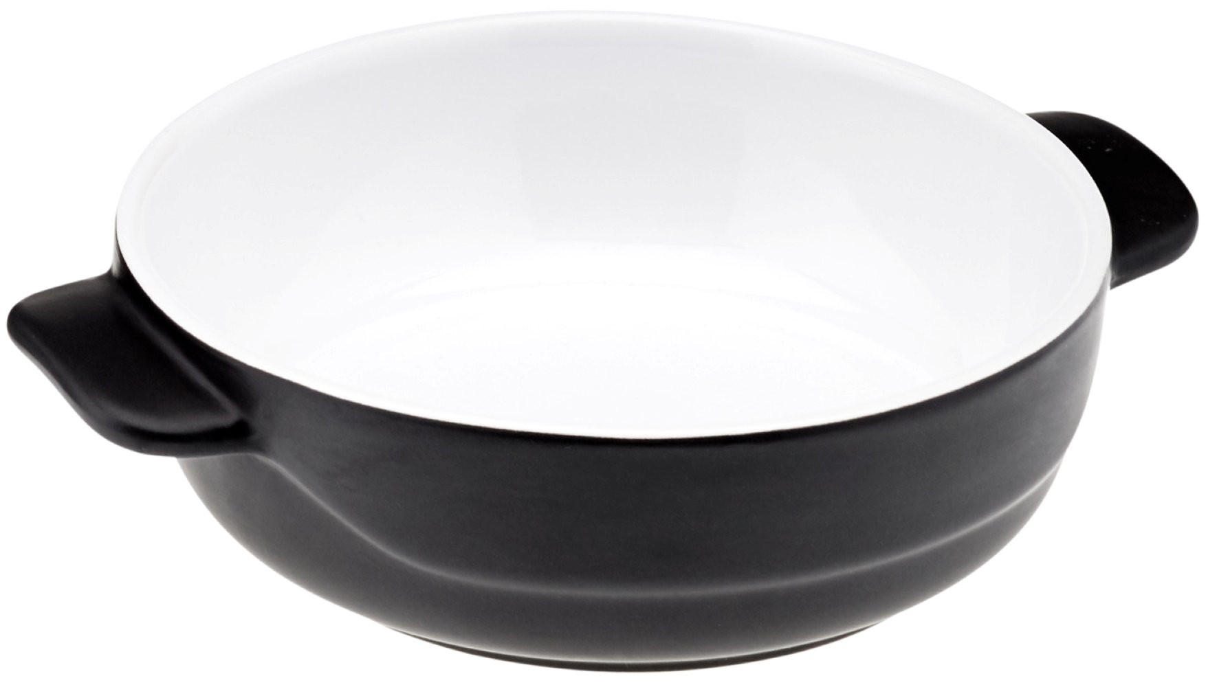 AUFLAUFFORM & Servierform rund 25 cm „Schiefer“ - Schieferfarben, Keramik (25/5/25cm) - Magu Cera