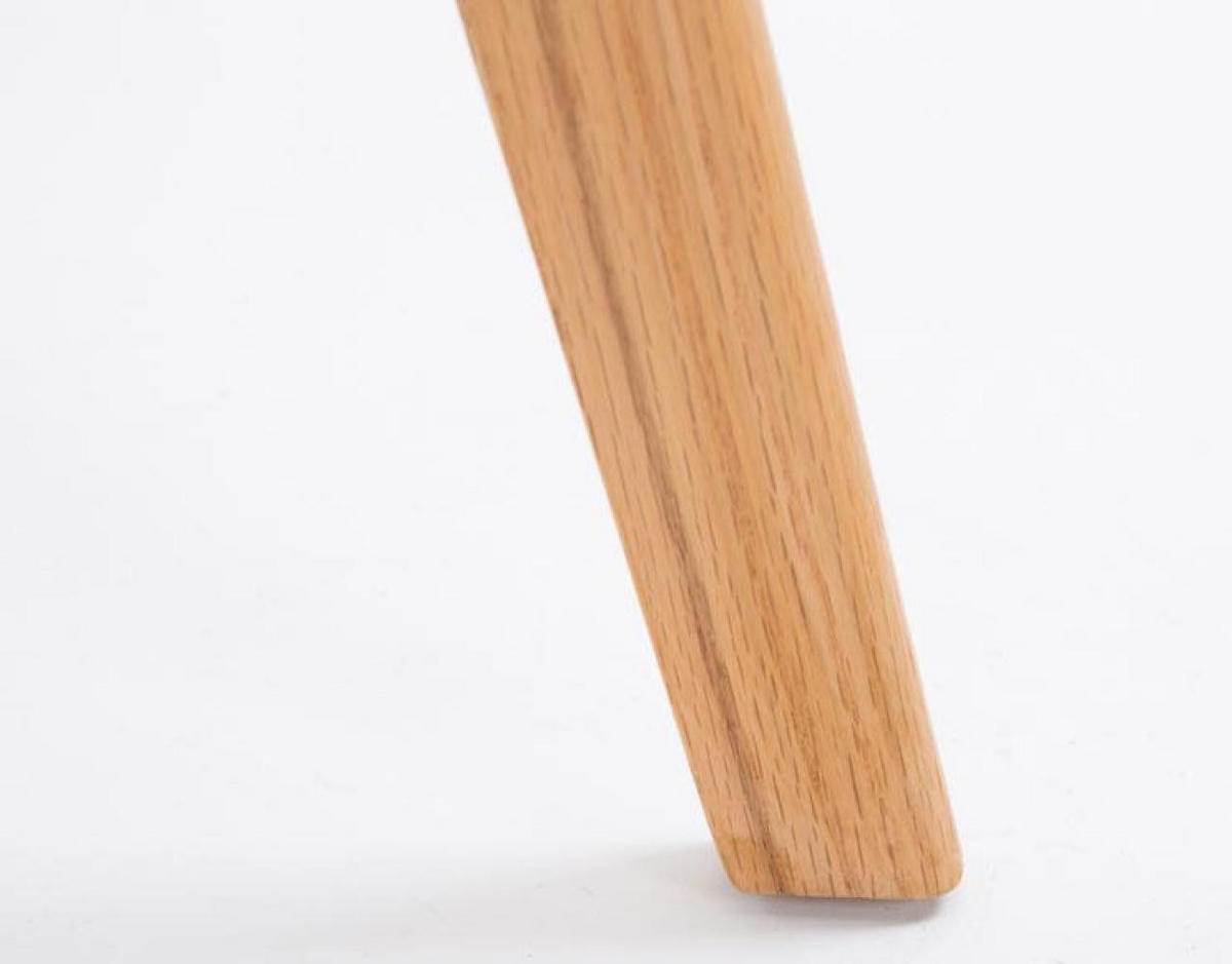 BARHOCKER 2er Set Kunststoff weiß - Eukalyptusholzfarben/Weiß, Holz/Kunststoff (48/112/56cm) - CLP