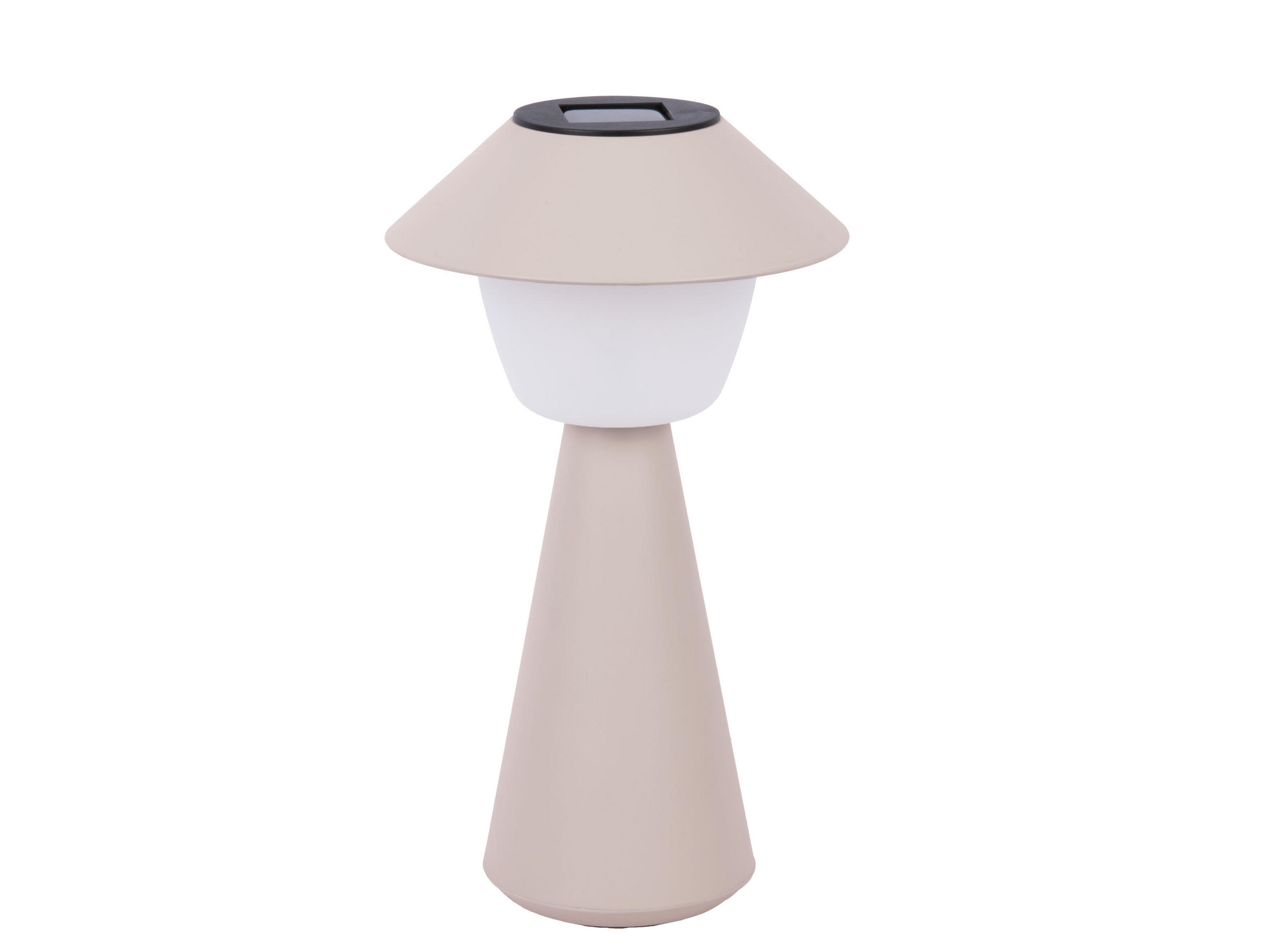 TISCHLAMPE Marioneta Solar - Grau - 18/18/31,5 cm - Grau, Kunststoff (18/18/31cm) - Leitmotiv