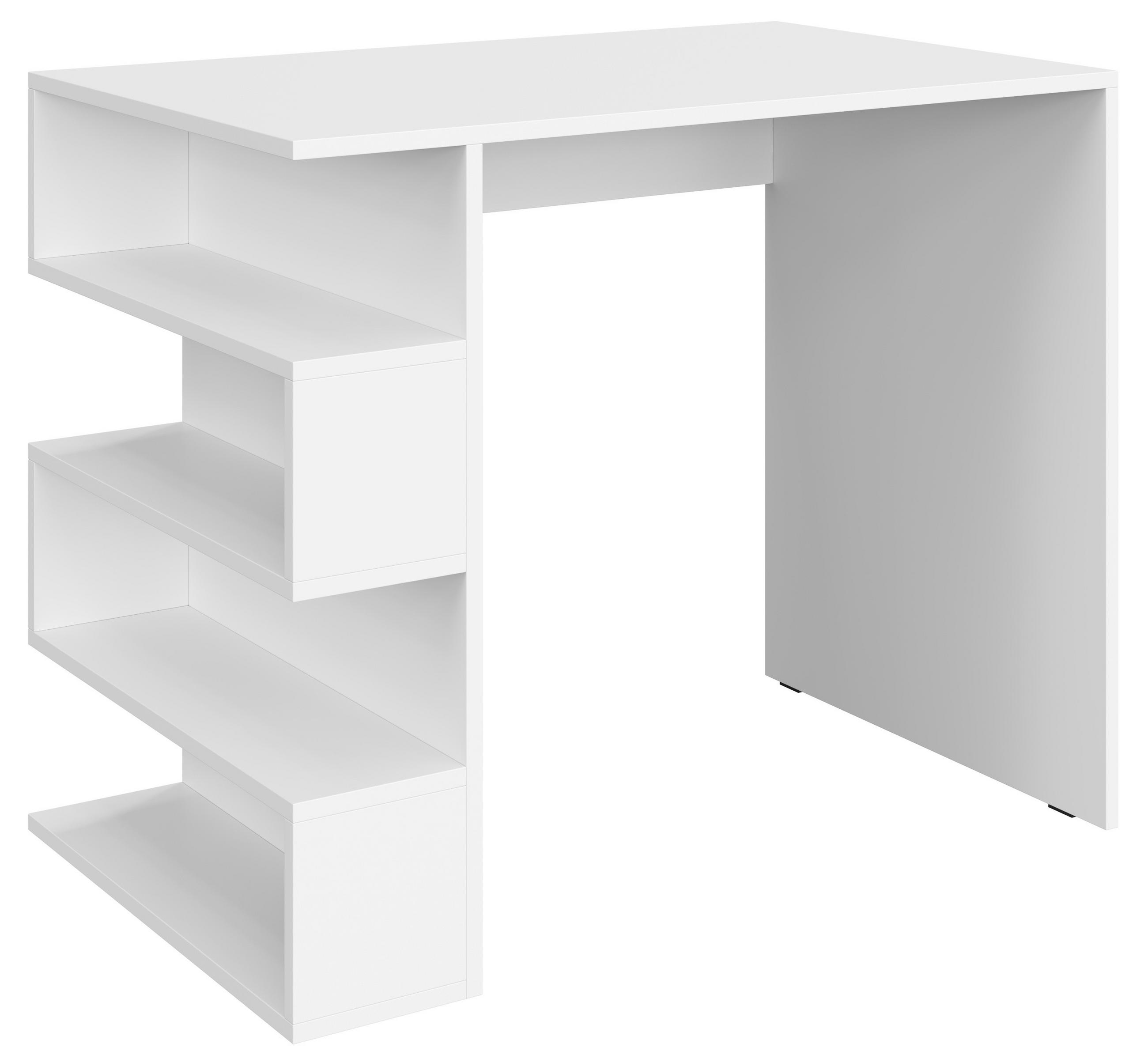 SCHREIBTISCH Weiß 90/74/56 - Weiß, Holzwerkstoff (56/90/74cm) - RAUMHIRSCH FURNITURE