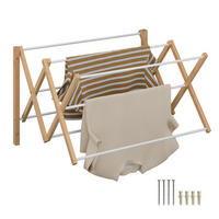 SUŠIAK na prádlo - viacfarebná, kov/drevo (71.5/45/59cm) - Relaxdays