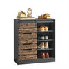 SCHUHSCHRANK Vintage - Braun, Holzwerkstoff (80/89/35cm) - SoBuy