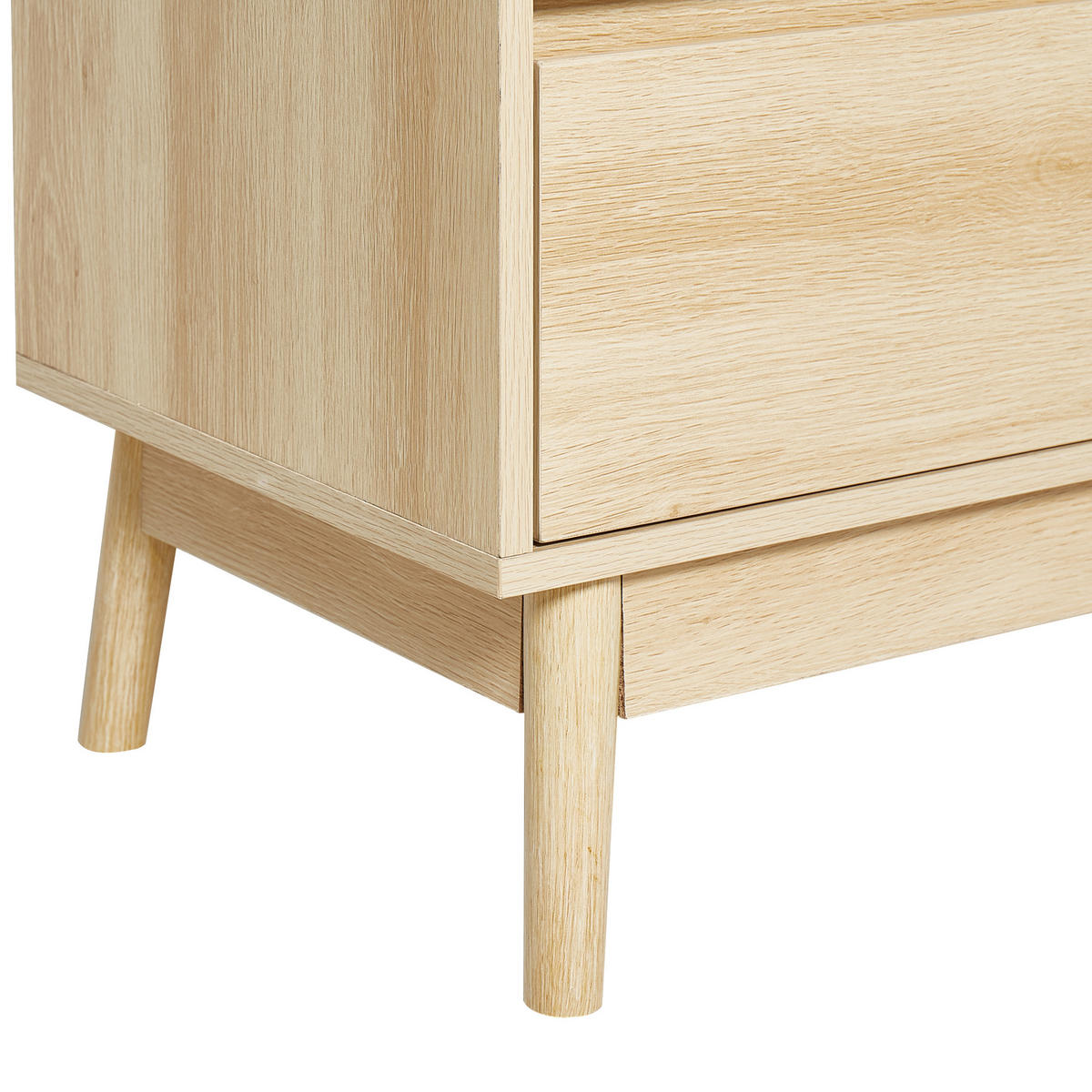 KOMODA s 3 zásuvkami Světle hnědá Wales - hnědá, kompozitní dřevo (80/80/40cm) - Beliani
