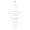 LED-HÄNGELAMPE 5er Ring Weiß Ø 120 | 100 | 80 | 60 | 40cm - Weiß, Metall (1.3/120/3.3cm) - s.luce