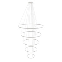 LED-HÄNGELAMPE 5er Ring Weiß Ø 120 | 100 | 80 | 60 | 40cm - Weiß, Metall (1.3/120/3.3cm) - s.luce