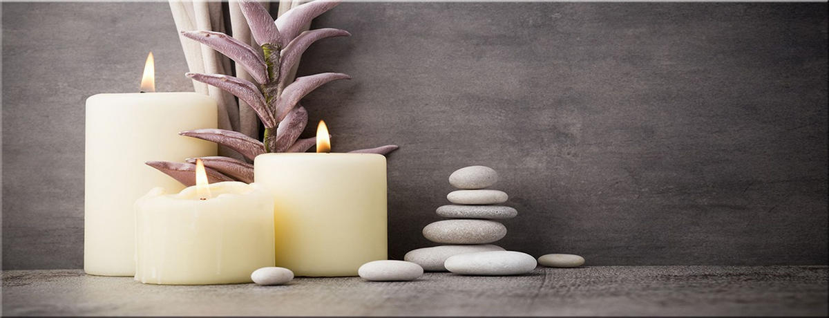 GLASBILD 80x30 cm Stillleben Beige Grau - Gelb, Glas (80/30cm) - artissimo