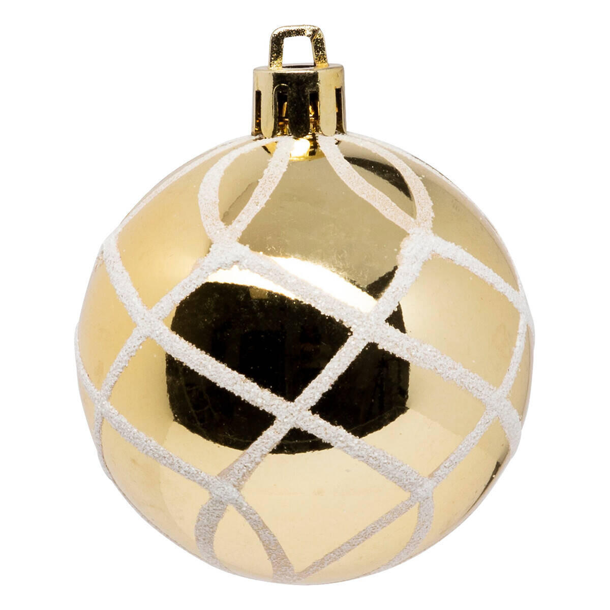WEIHNACHTSKUGELN Verschiedene Muster Ø 6 cm - Goldfarben, Kunststoff (6/7.2/6cm) - Atmosphera Createur d´interieur
