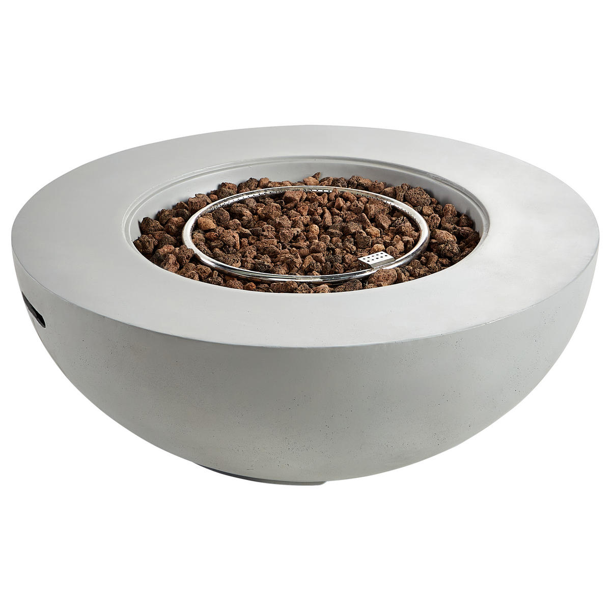 FEUERSTELLE Grau Surtsey - Grau, Stein (108/40/108cm) - Beliani