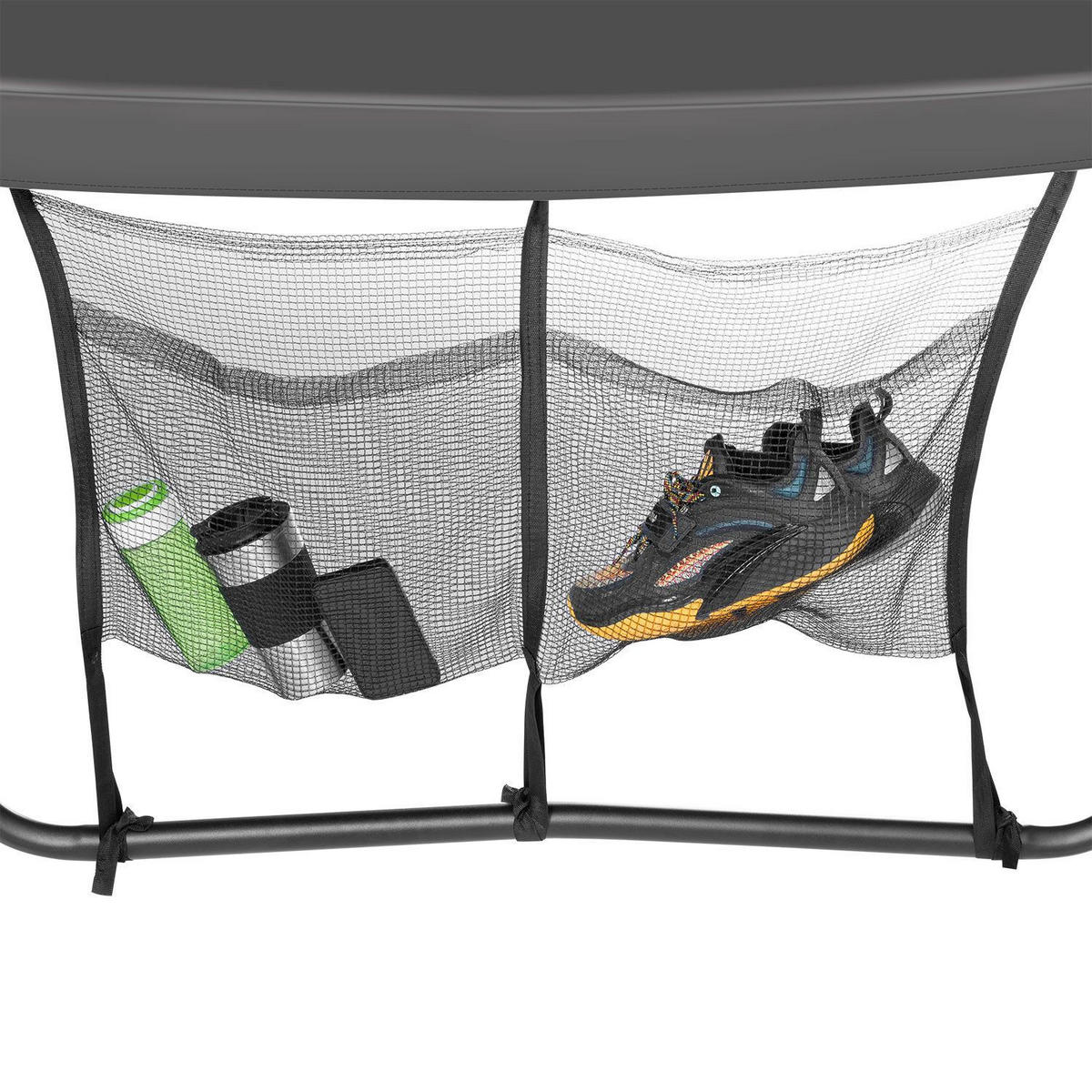 TRAMPOLIN SkyBounce M 305cm schwarz - Schwarz, Metall (305/305/256cm) - Juskys